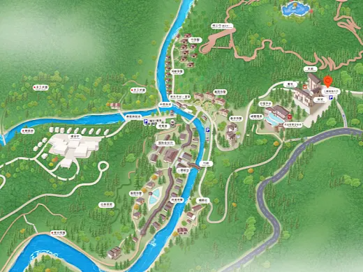 鹿城结合景区手绘地图智慧导览和720全景技术，可以让景区更加“动”起来，为游客提供更加身临其境的导览体验。